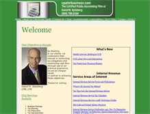 Tablet Screenshot of cpaforbusiness.com